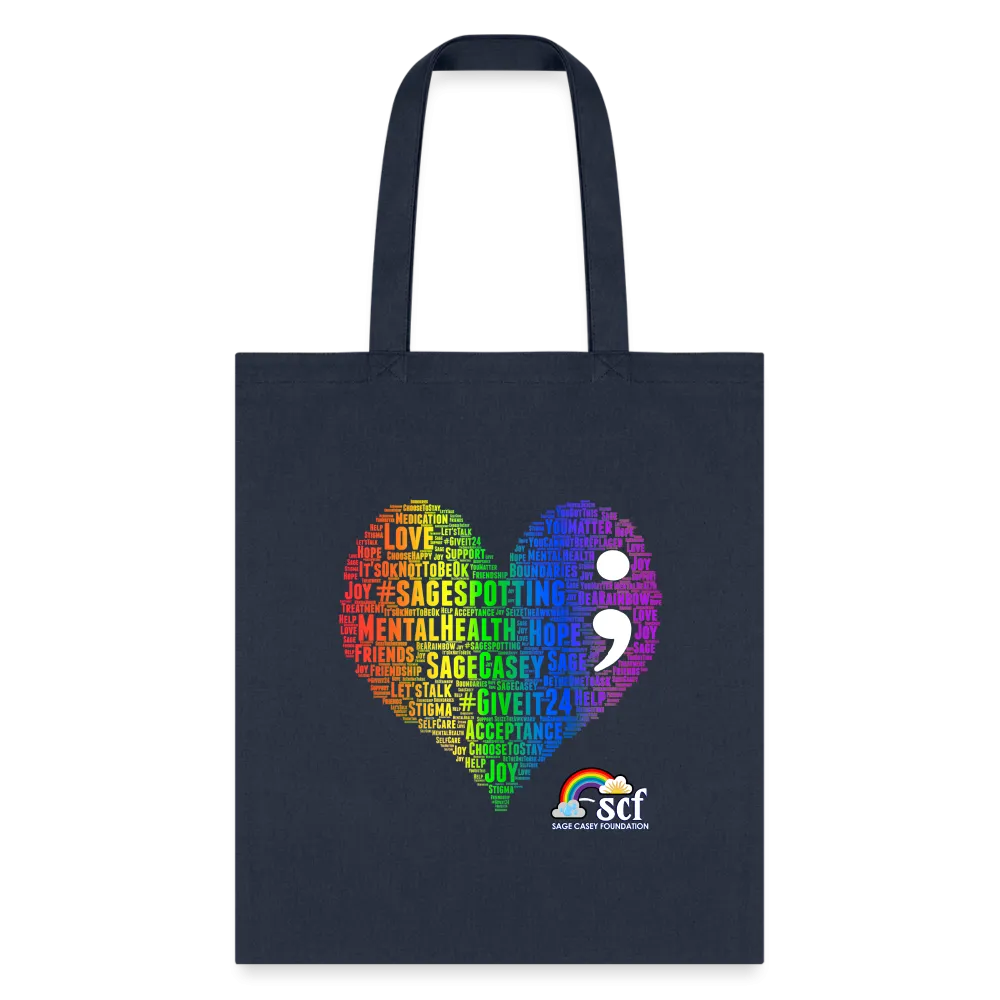 2023 Rainbow Party (HEART Logo/BeKind Logo) Cotton Tote