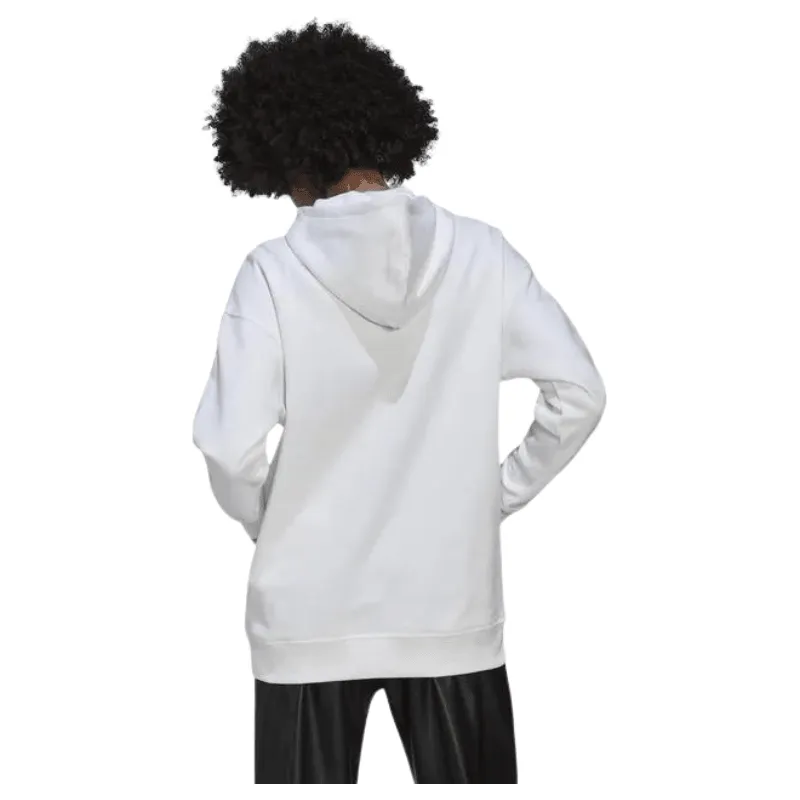 Adidas Womens White Trefoil Hoodie