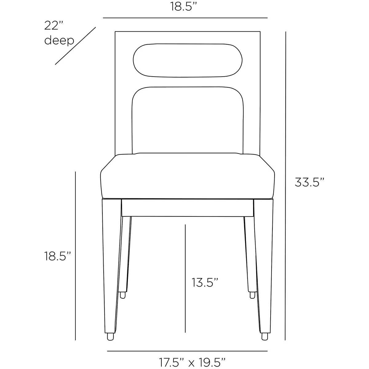 Arteriors Thaden Dining Chair