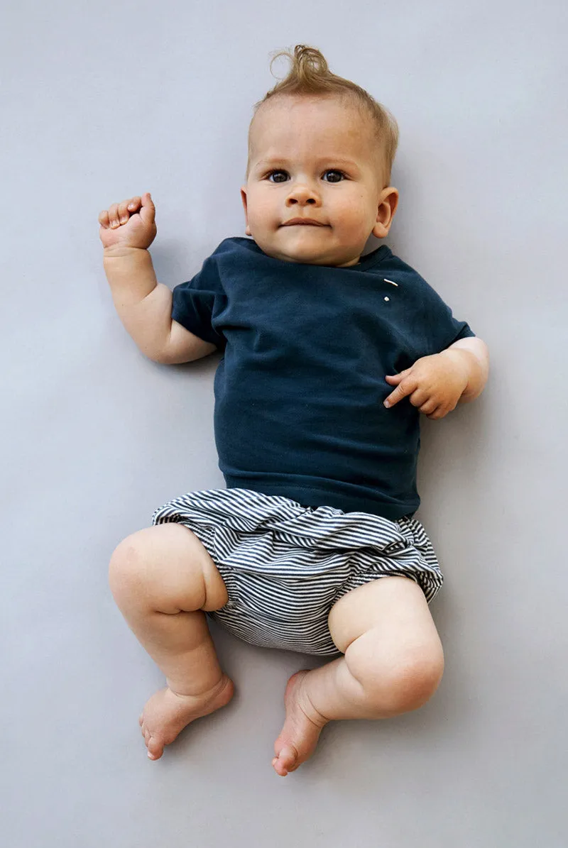 Baby Bloomer ''Blue Grey'' GOTS Organic Cotton