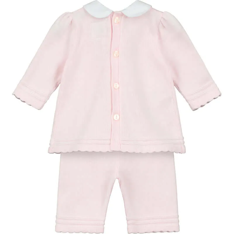 Baby Girls Pink Emilia Knitted Set