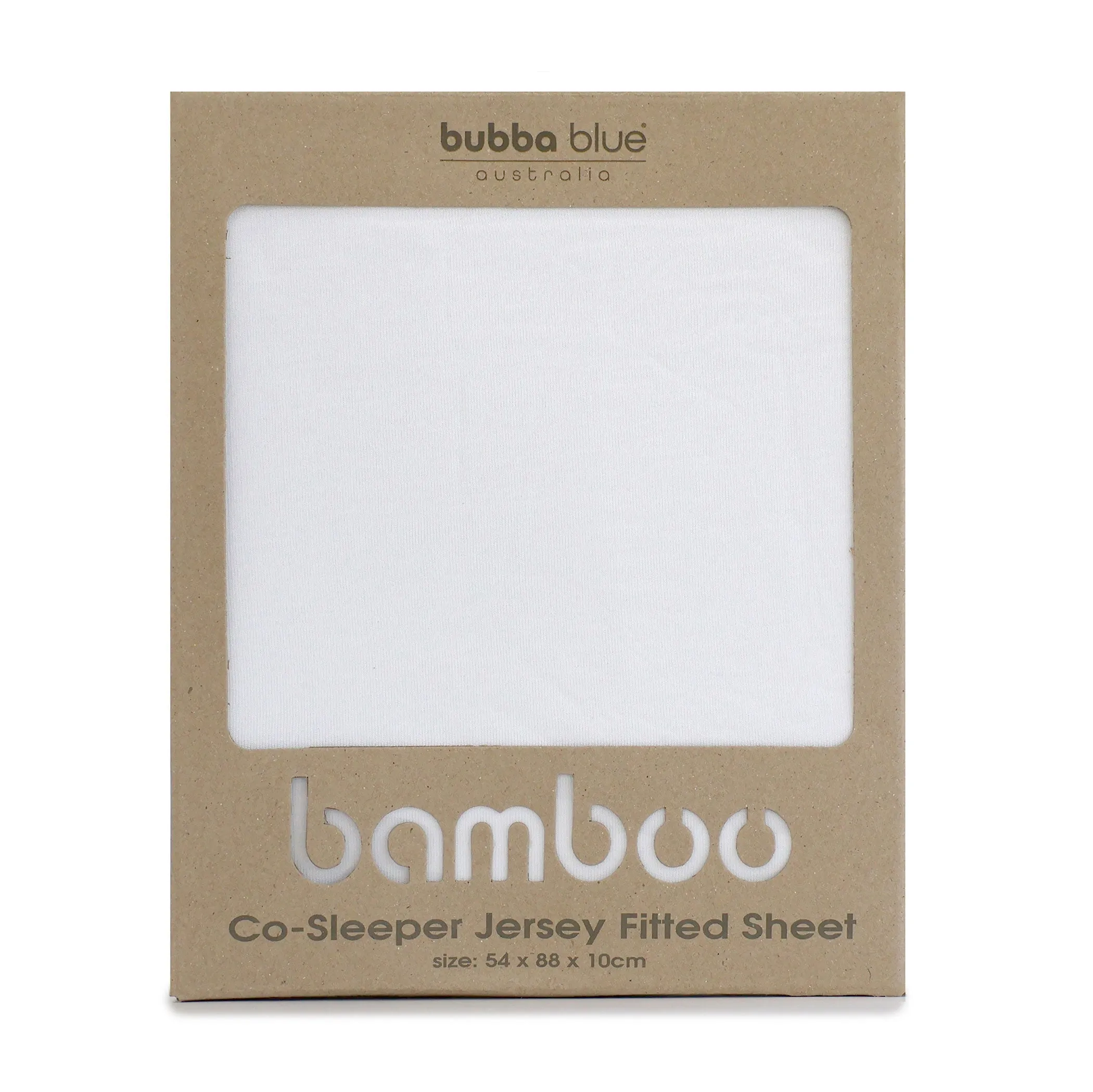 Bamboo White Co Sleeper/Bedside Sleeper Jersey Fitted sheet