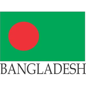 Bangladesh Embroidered Flag Badge