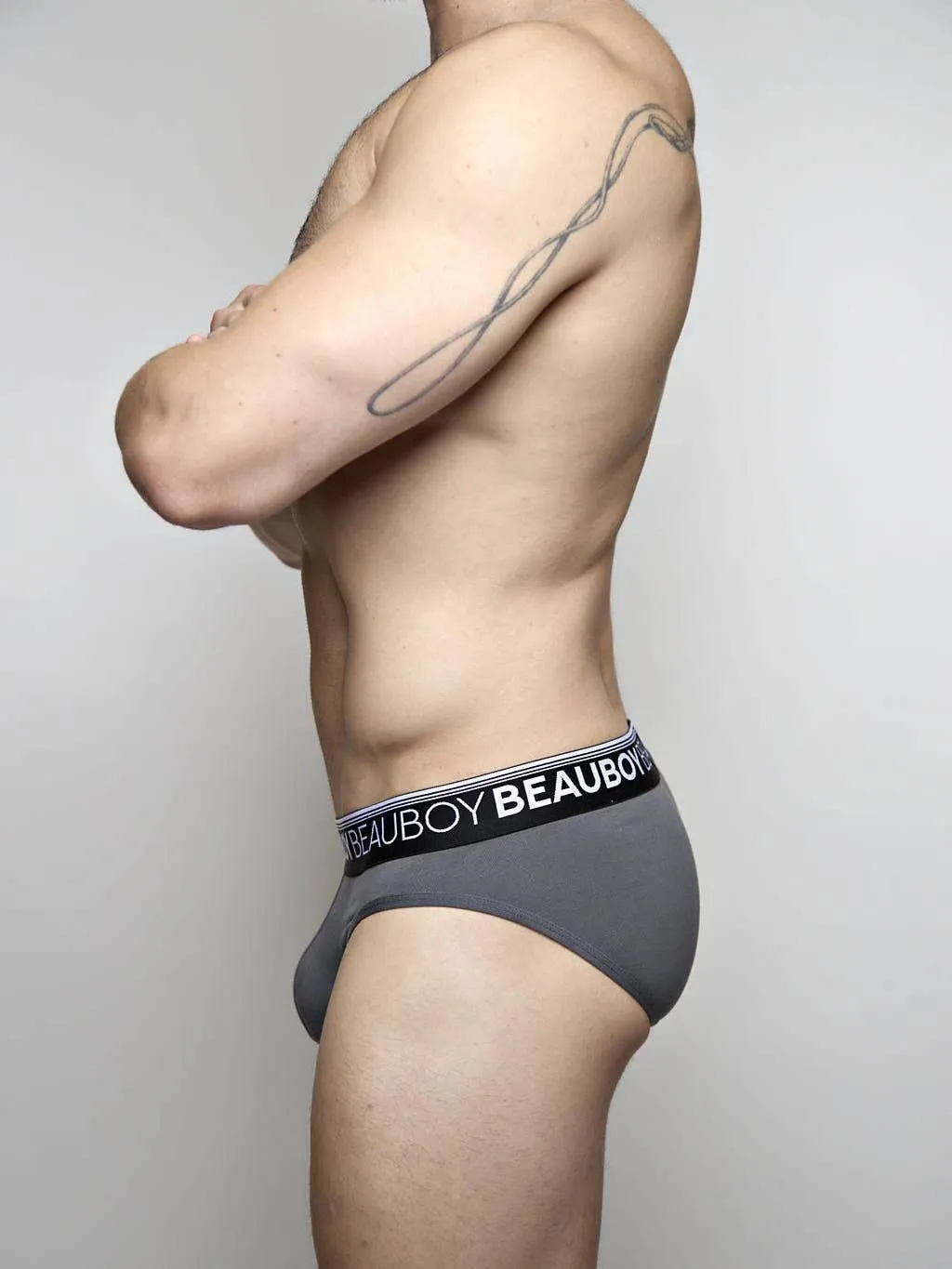 Beauboy Logo Classic Brief Gray