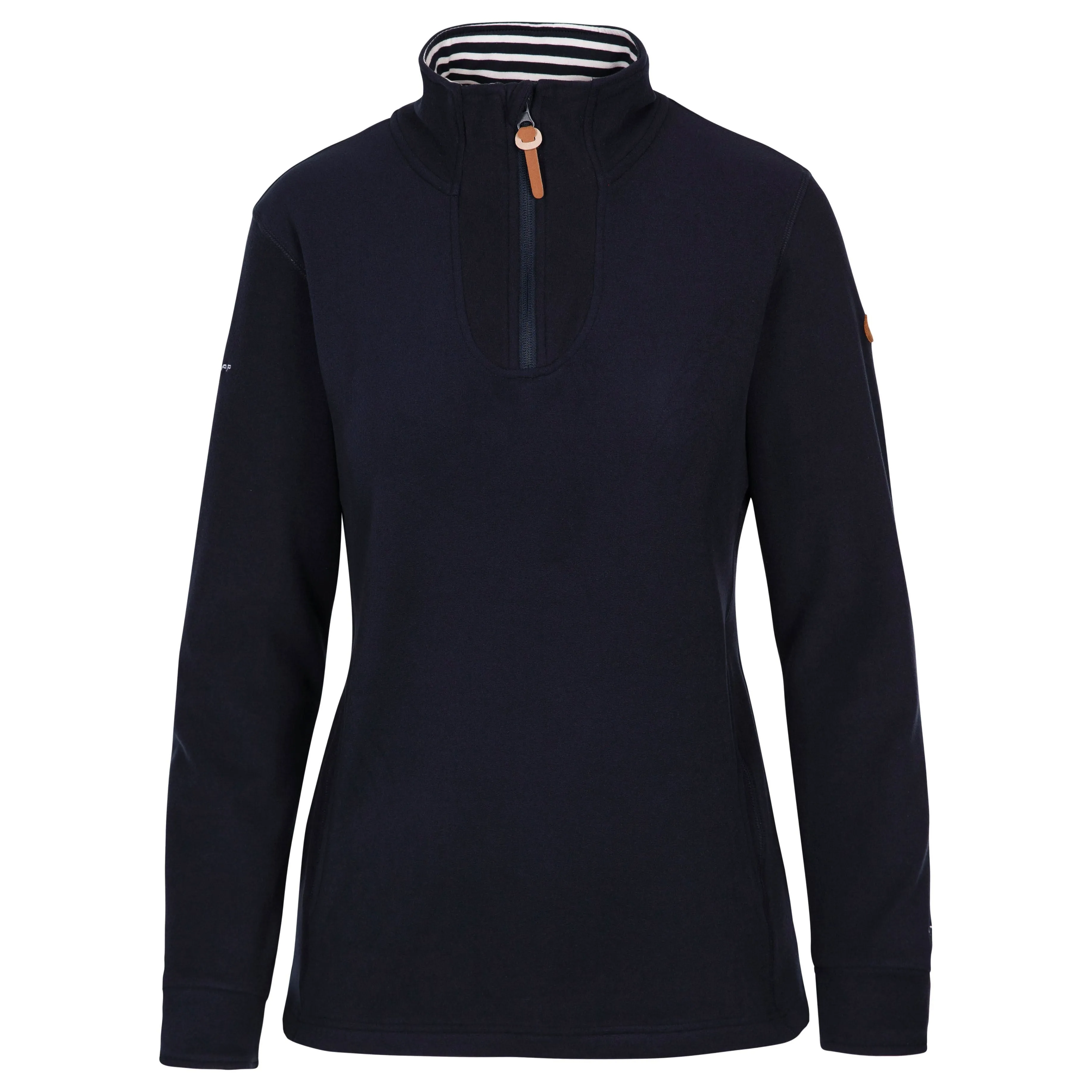 Big Heart Women's Heavier Half Zip Fleece Top in Navy