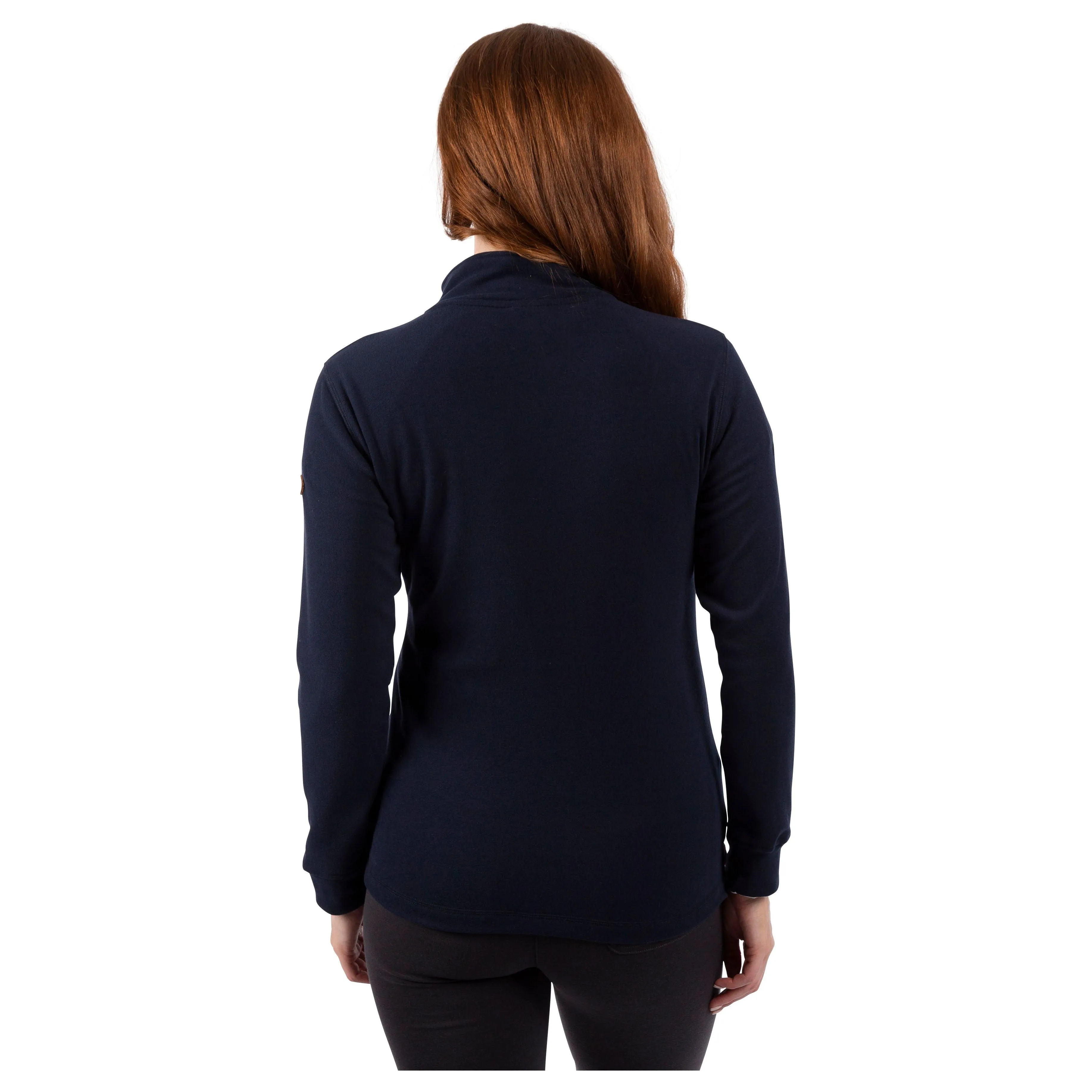 Big Heart Women's Heavier Half Zip Fleece Top in Navy