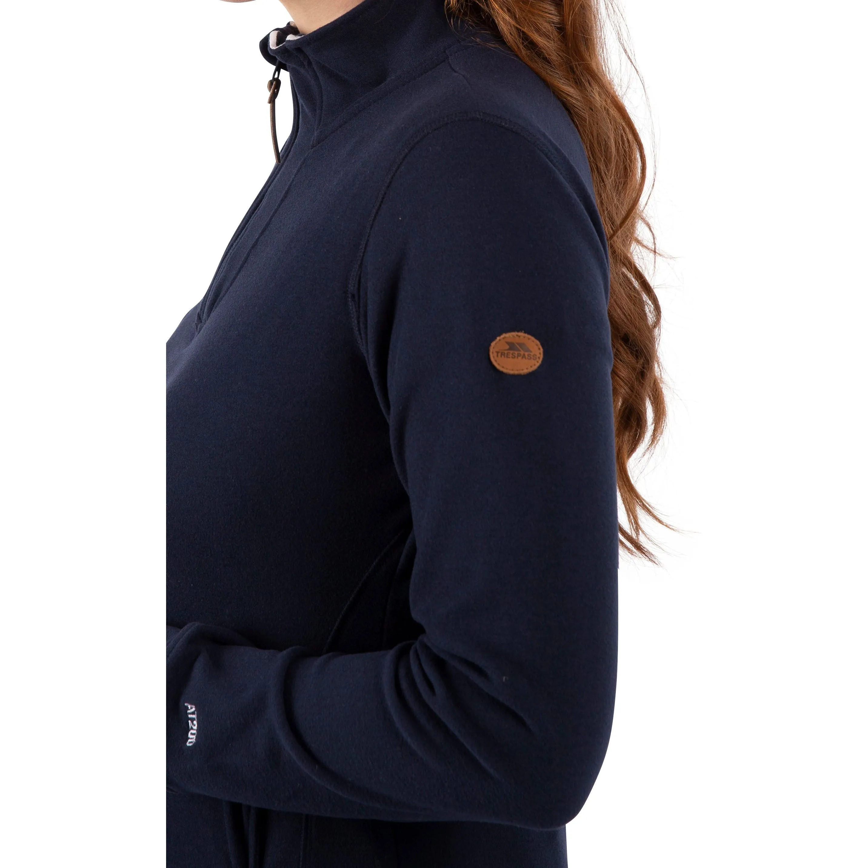 Big Heart Women's Heavier Half Zip Fleece Top in Navy