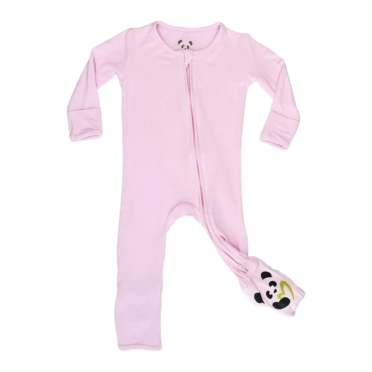 Blush Pink Bamboo Convertible Footie