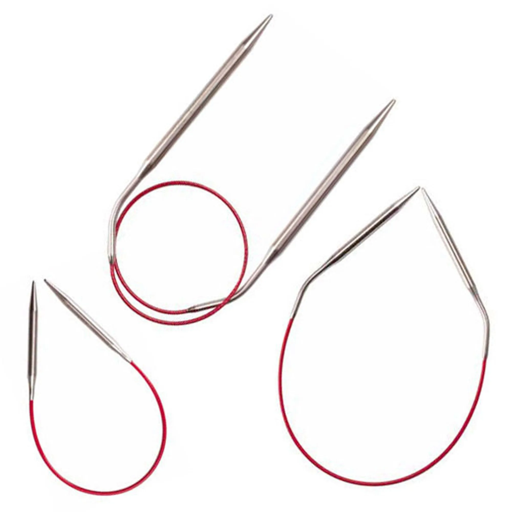 ChiaoGoo Knit RED Circular Needles - US 8 (5.00mm) - 32"