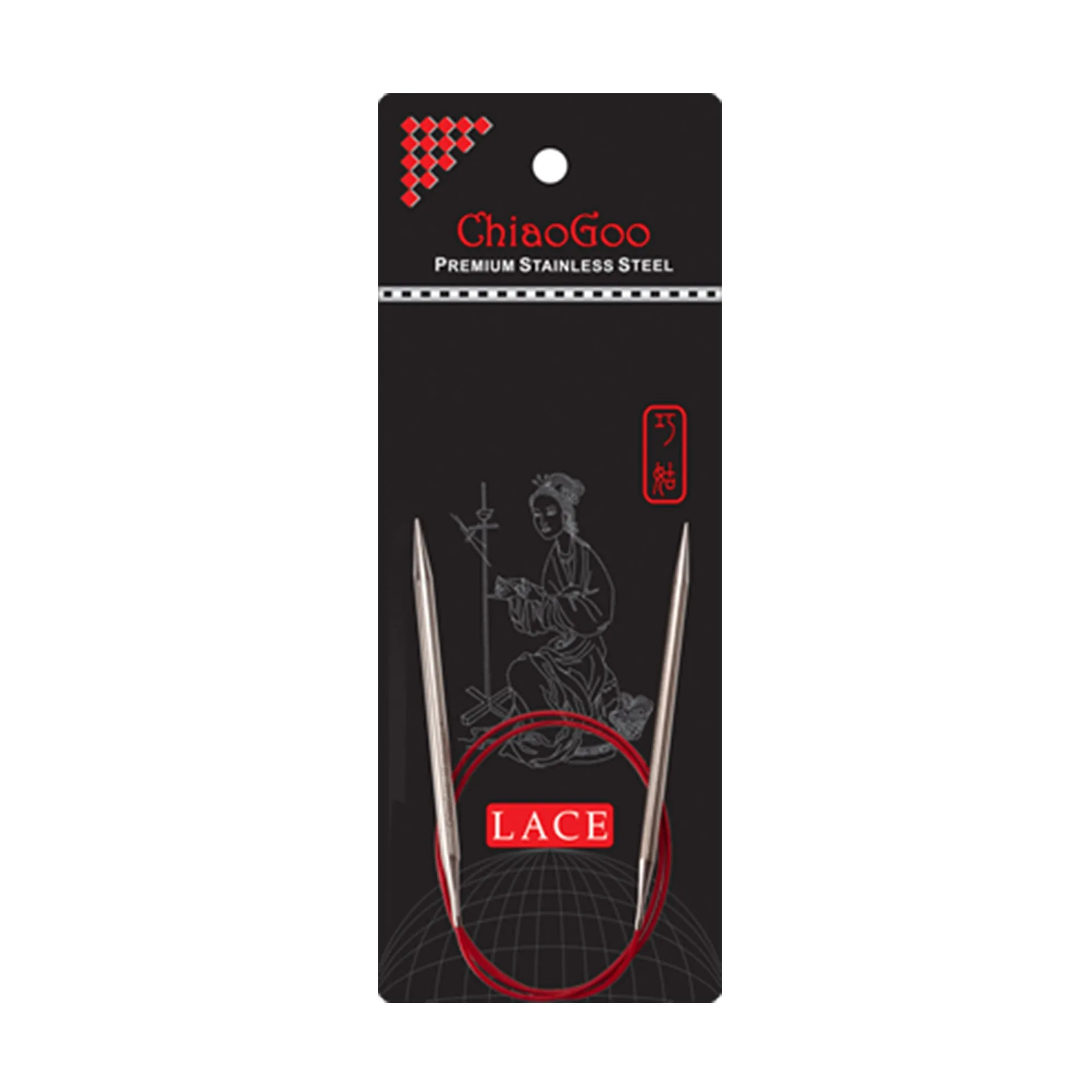 ChiaoGoo RED Lace Circular Needles - US 00 (1.75mm) - 32"