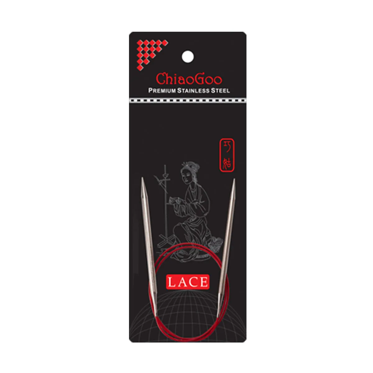 ChiaoGoo RED Lace Circular Needles - US 5 (3.75mm) - 47"