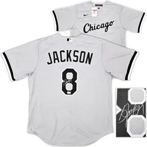 Chicago White Sox Bo Jackson Autographed Gray Nike Jersey Size L Beckett BAS Witness Stock #218038