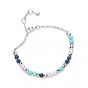 Coast Tumble Azure Gemstone Beaded Bracelet 70177LMGP