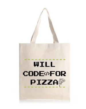 Code for Pizza Daily Thaila -  Canvas Reusable Bags