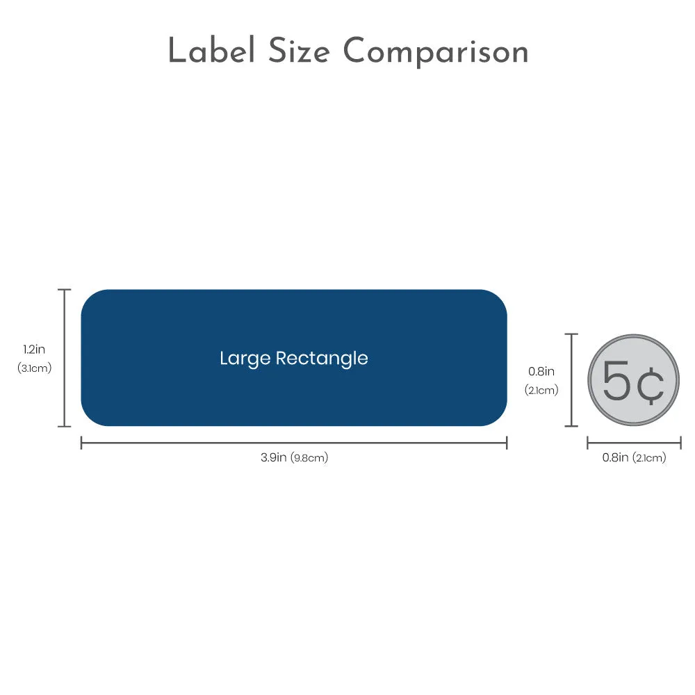 Custom Large Rectangle Name Labels