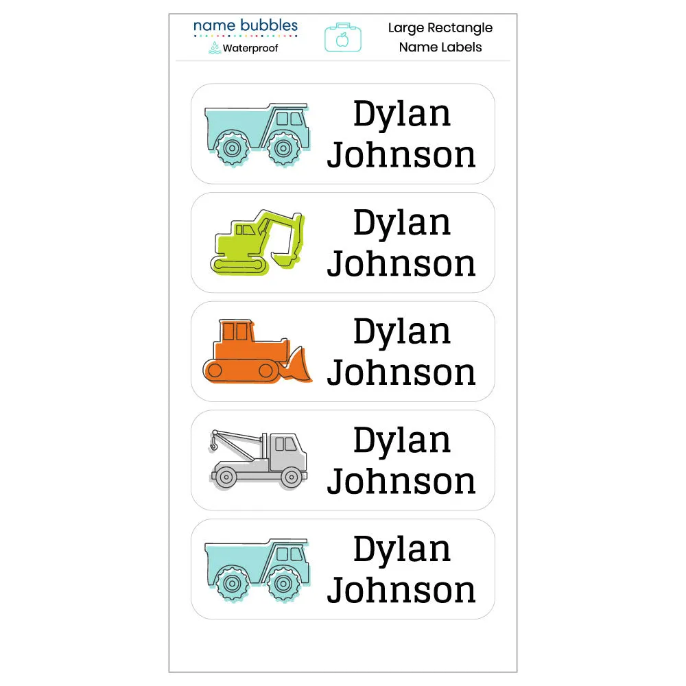 Custom Large Rectangle Name Labels