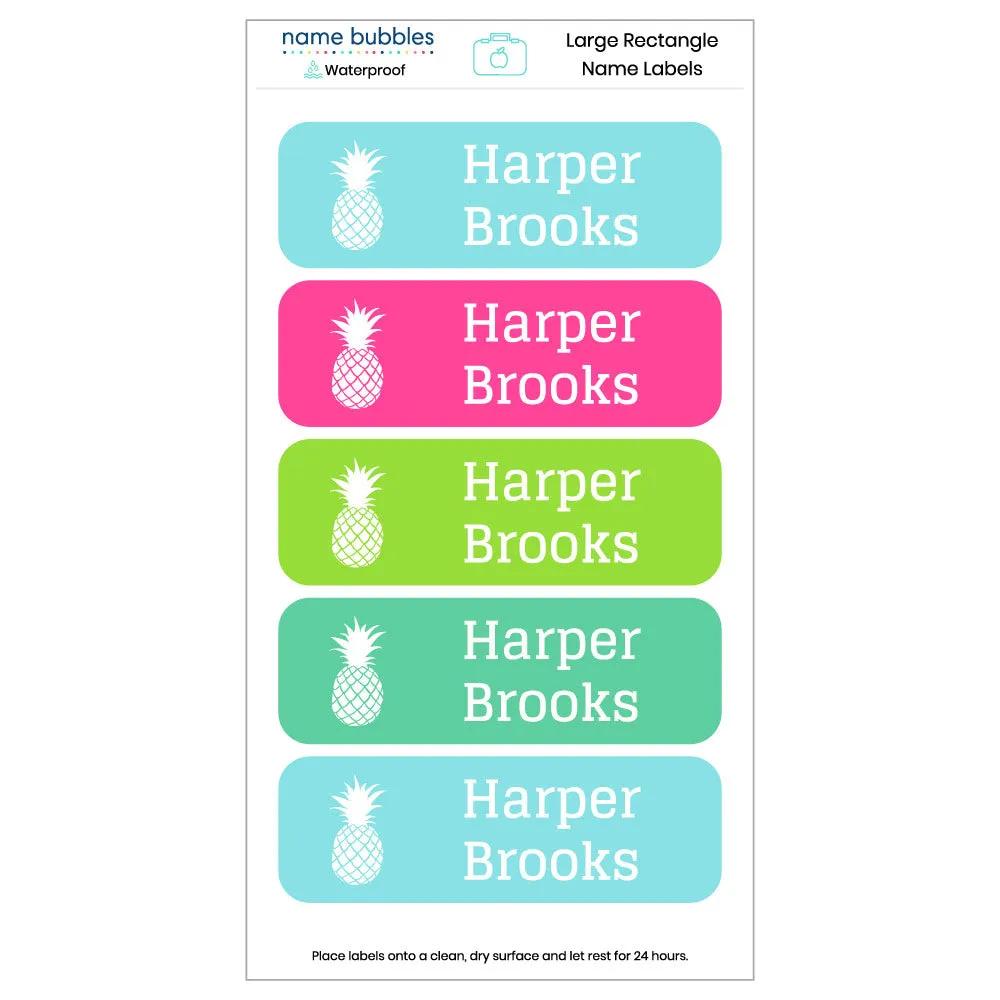 Custom Large Rectangle Name Labels