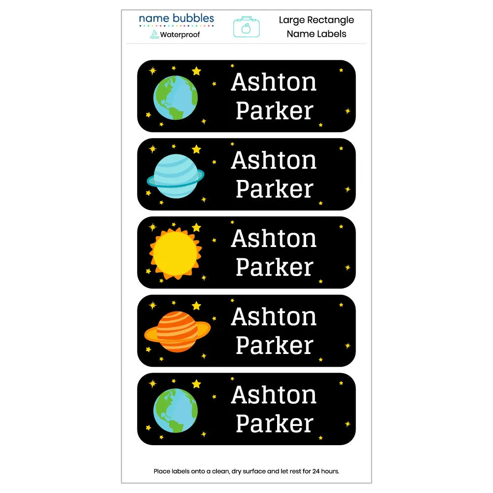 Custom Large Rectangle Name Labels