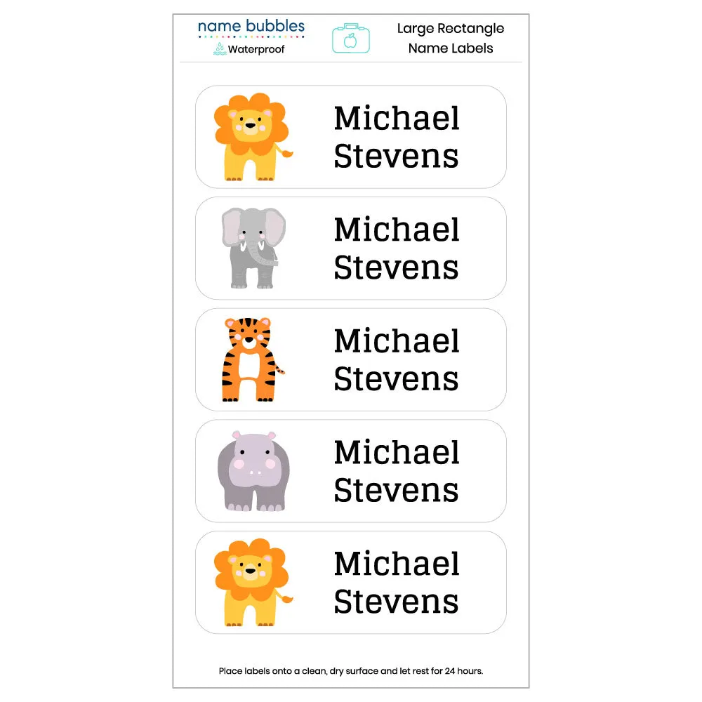 Custom Large Rectangle Name Labels