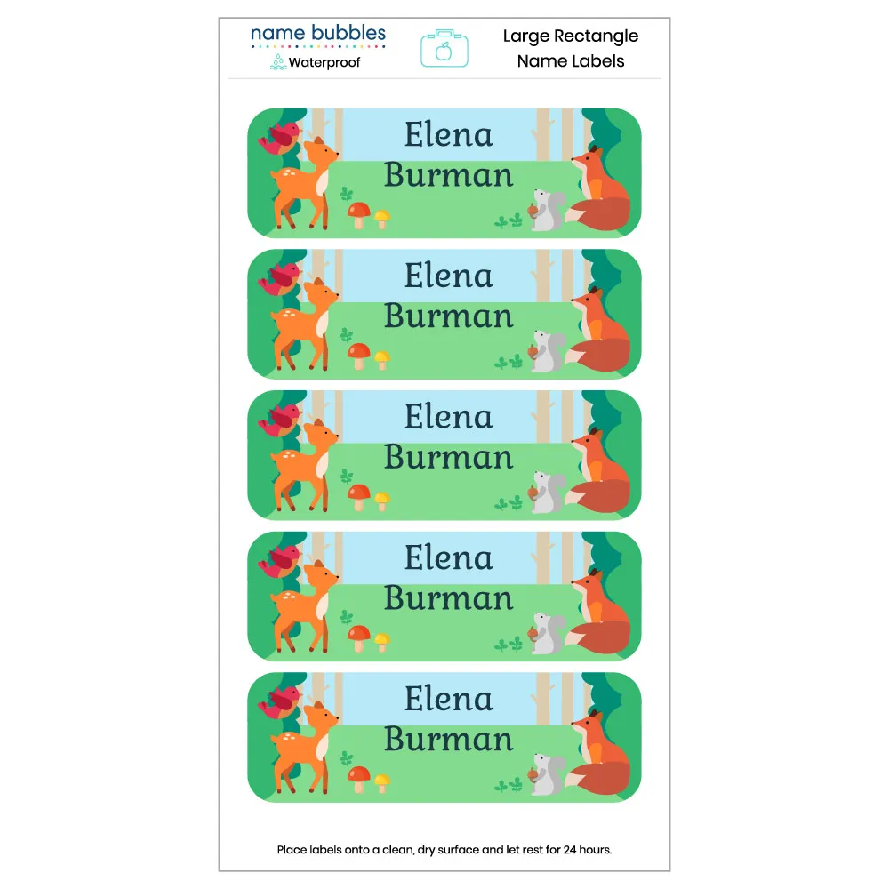 Custom Large Rectangle Name Labels