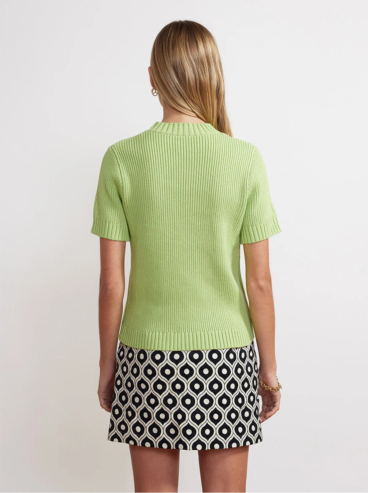 Eden Green Knit Top