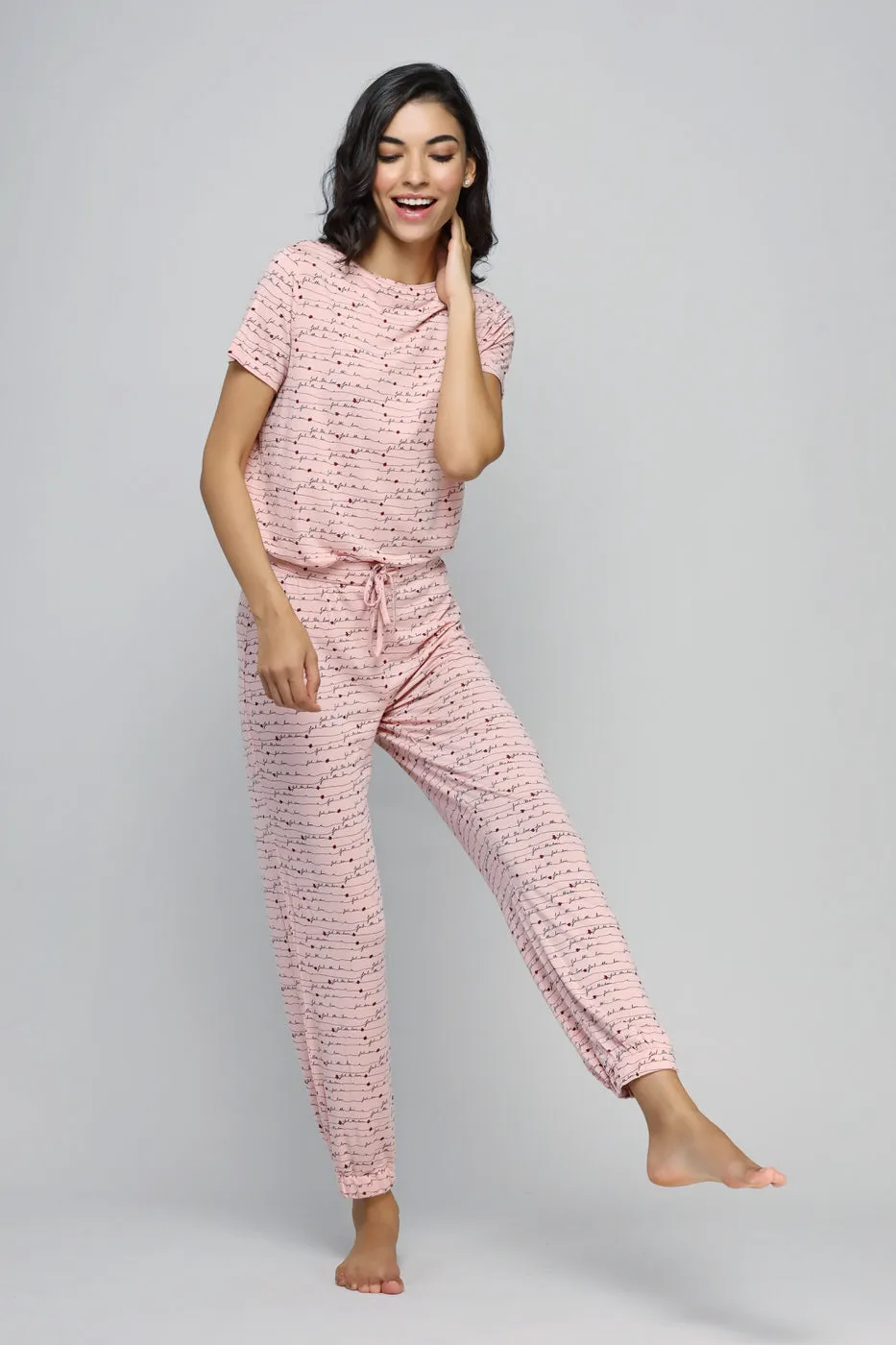 Feel The Love Cuff Pajamas Set