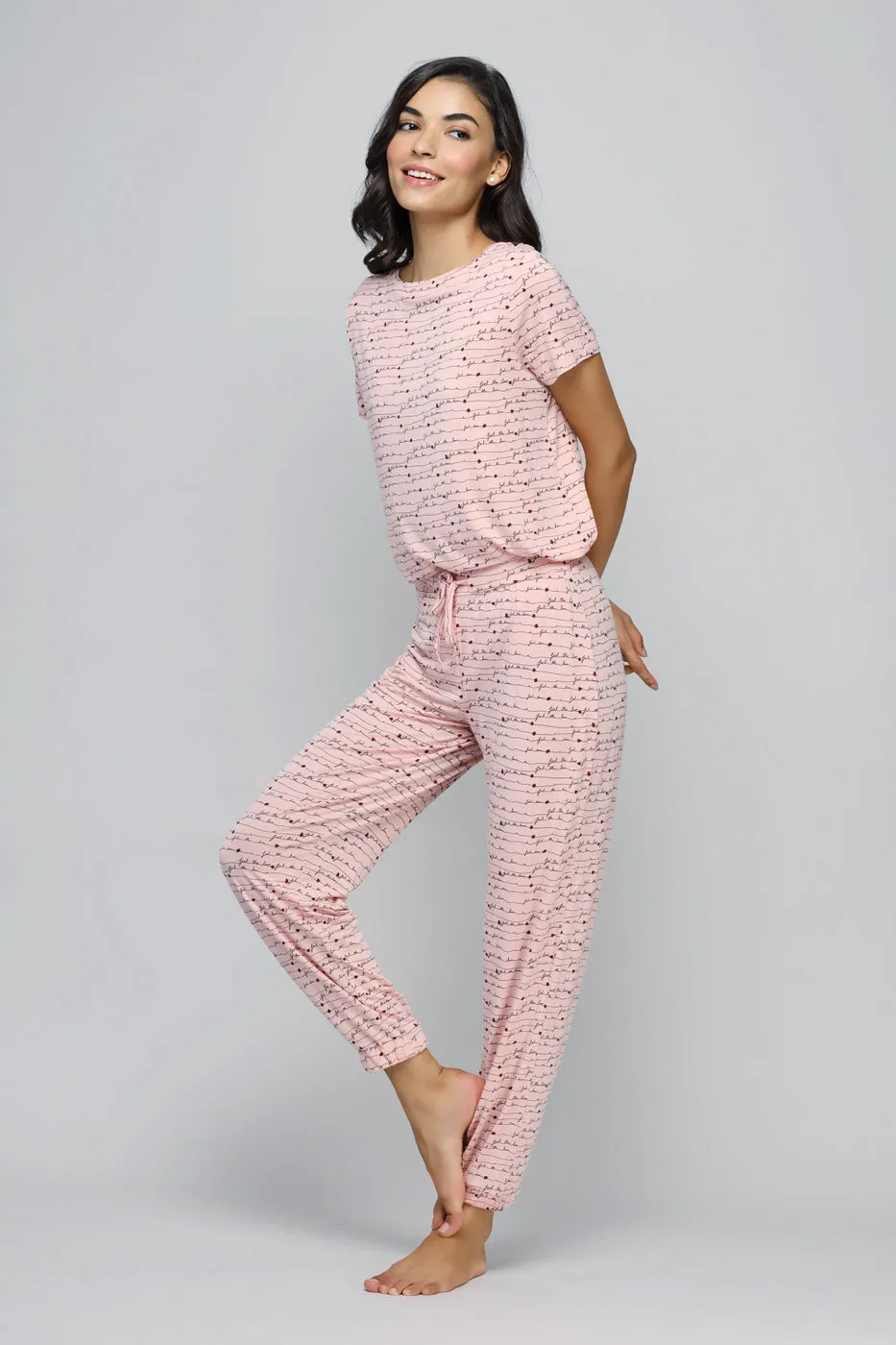 Feel The Love Cuff Pajamas Set