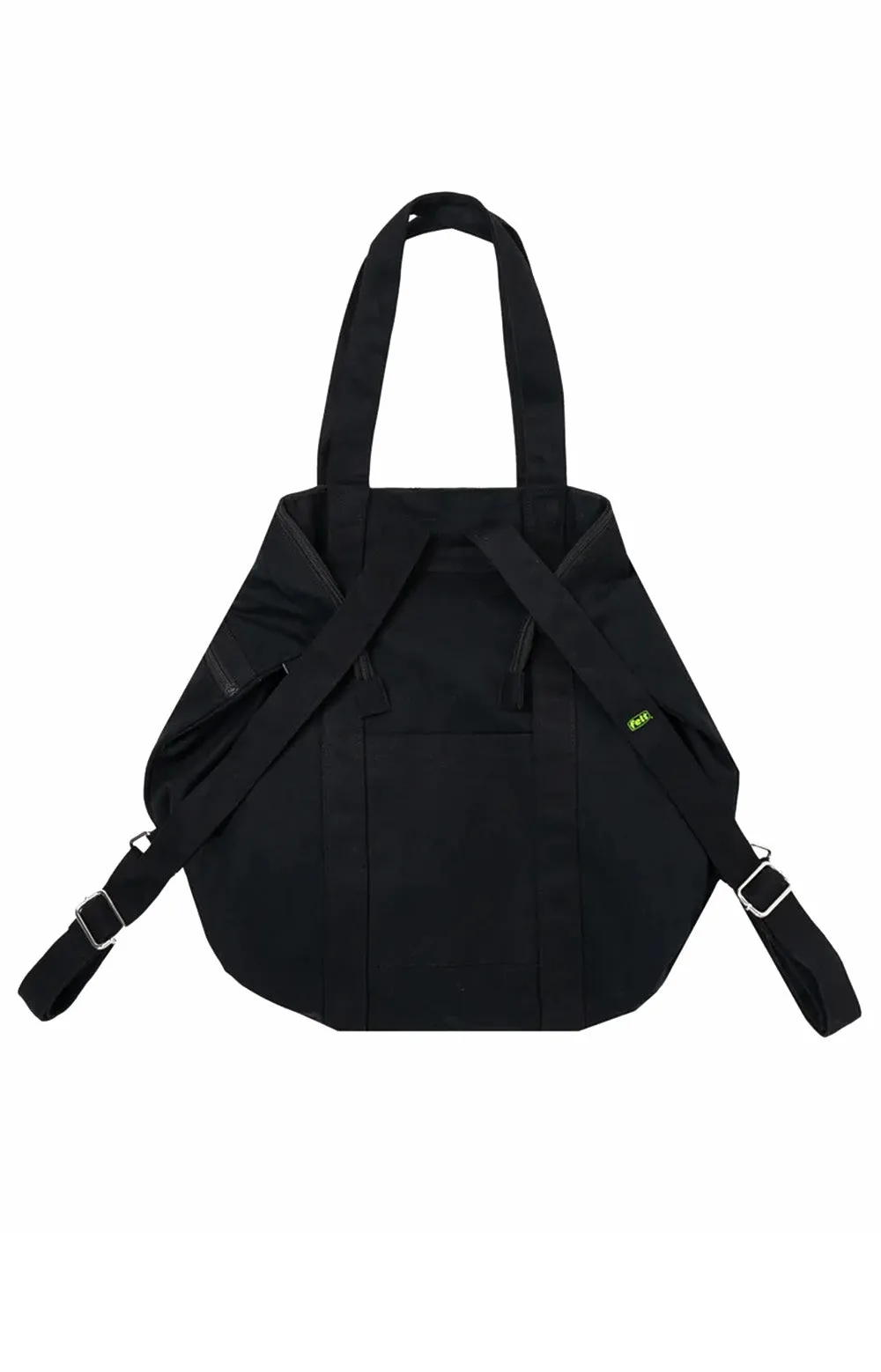 Felt Nakameguro XL Cotton Canvas Tote Bag - Black