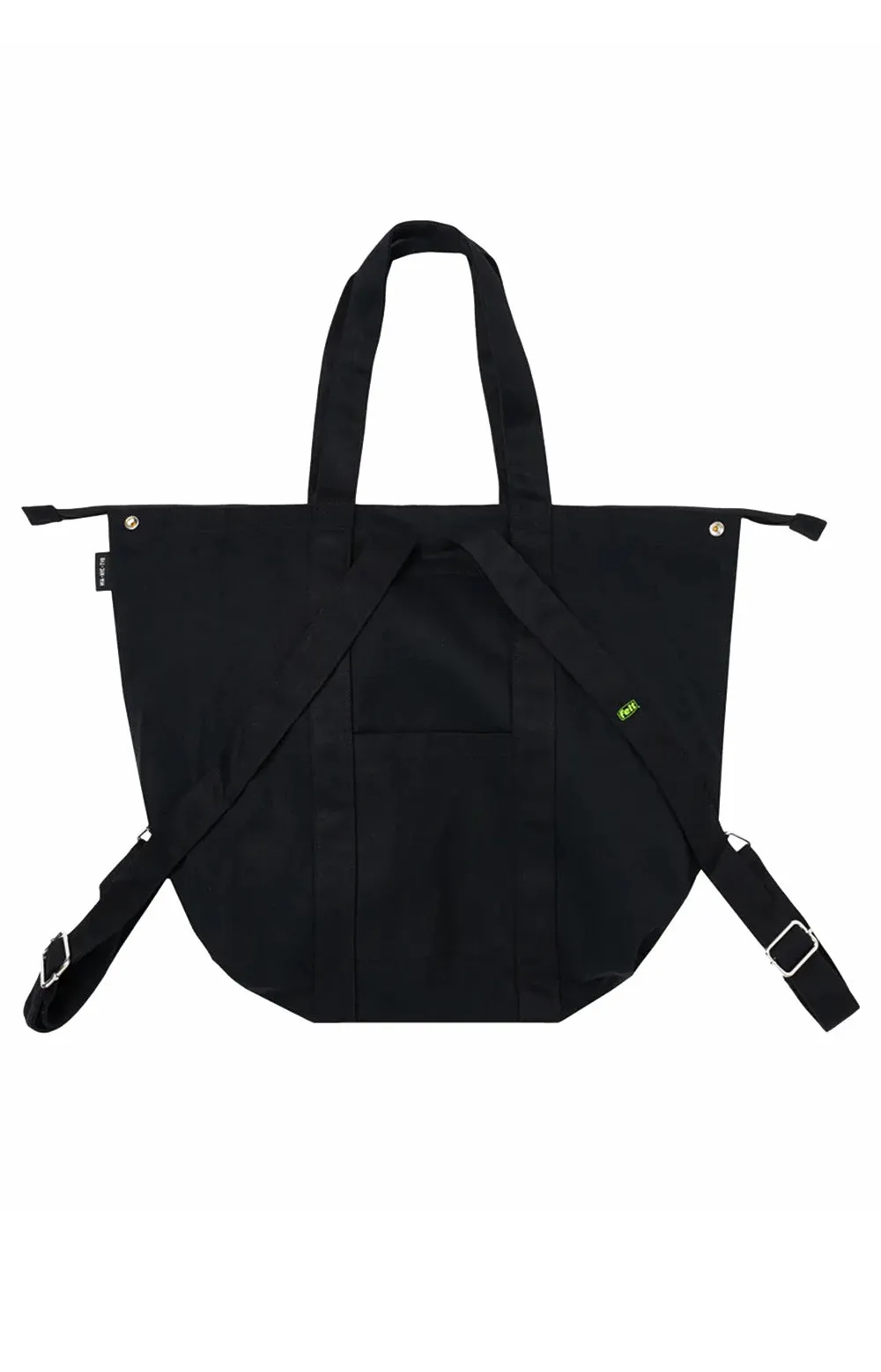 Felt Nakameguro XL Cotton Canvas Tote Bag - Black