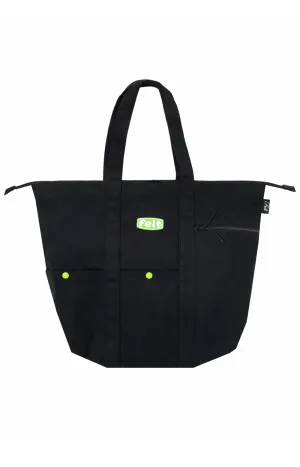 Felt Nakameguro XL Cotton Canvas Tote Bag - Black