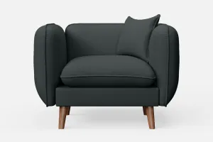 Florence Armchair Slate Leather