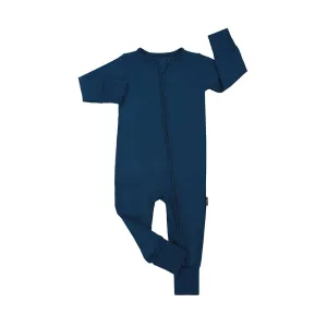 Footless Sleeper with Fold-Over Cuffs - Deep Blue