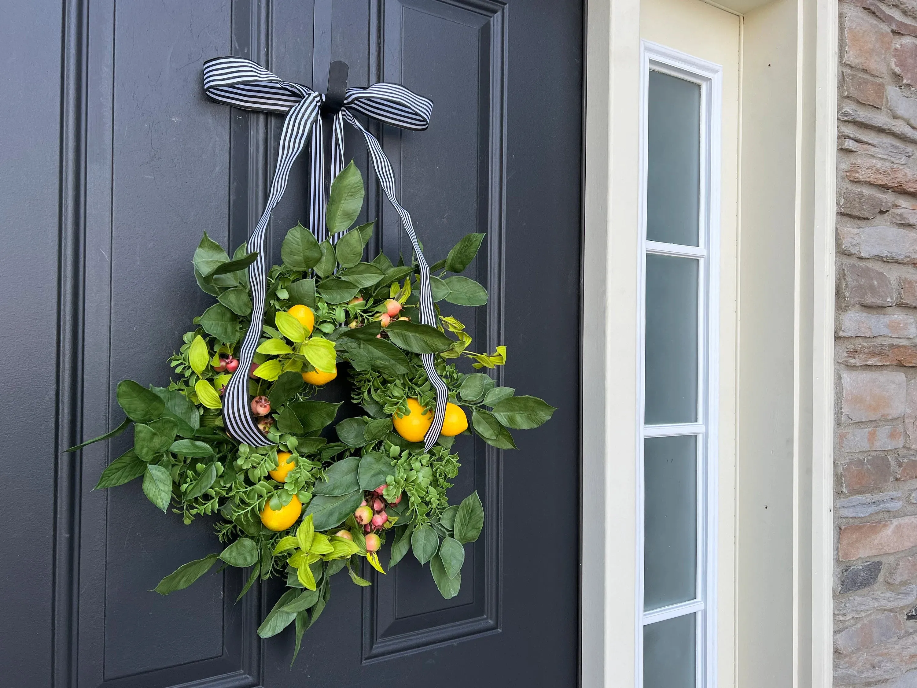 Fresh Farmhouse Lemon and Crabapple Wreath