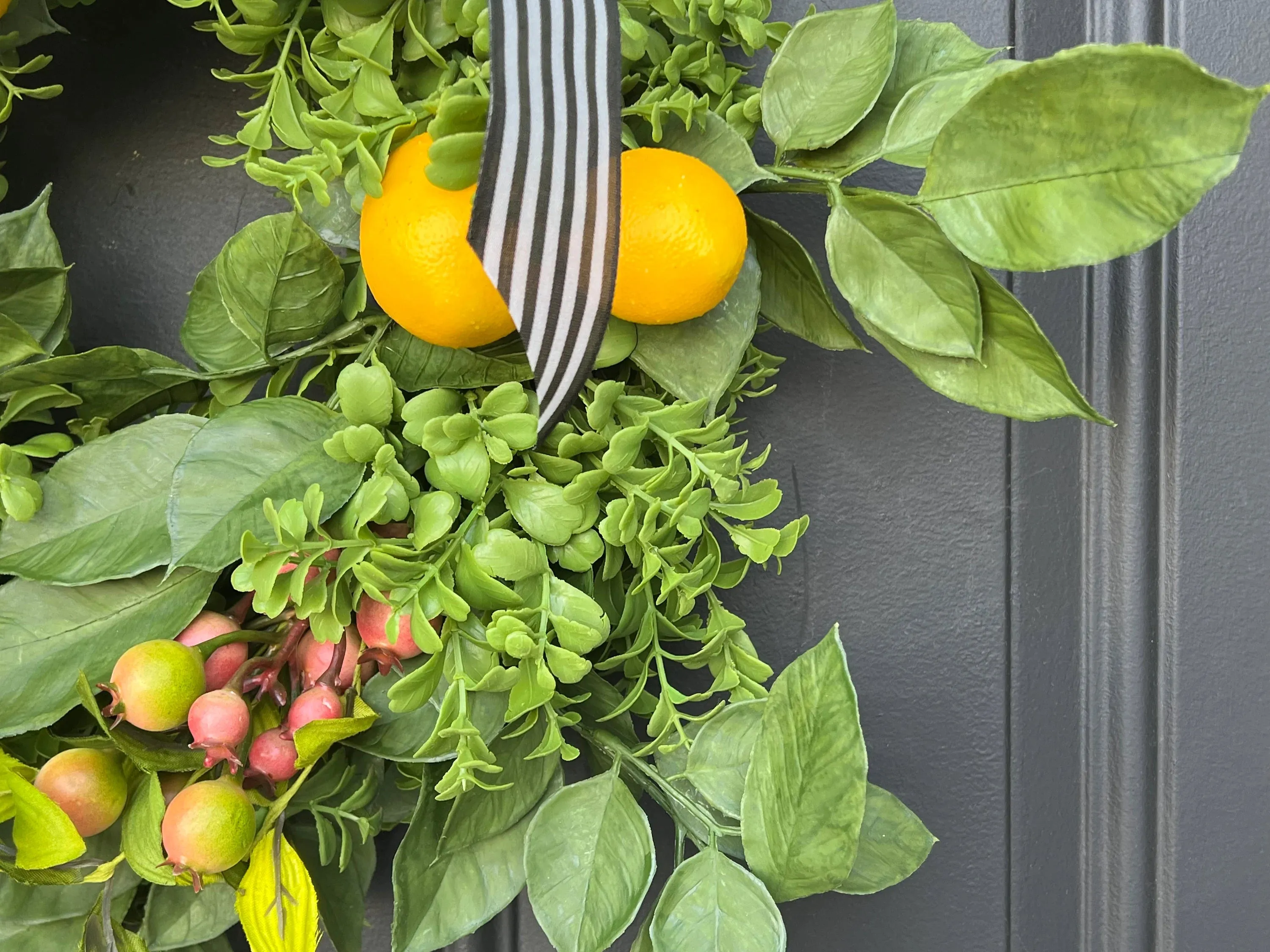 Fresh Farmhouse Lemon and Crabapple Wreath