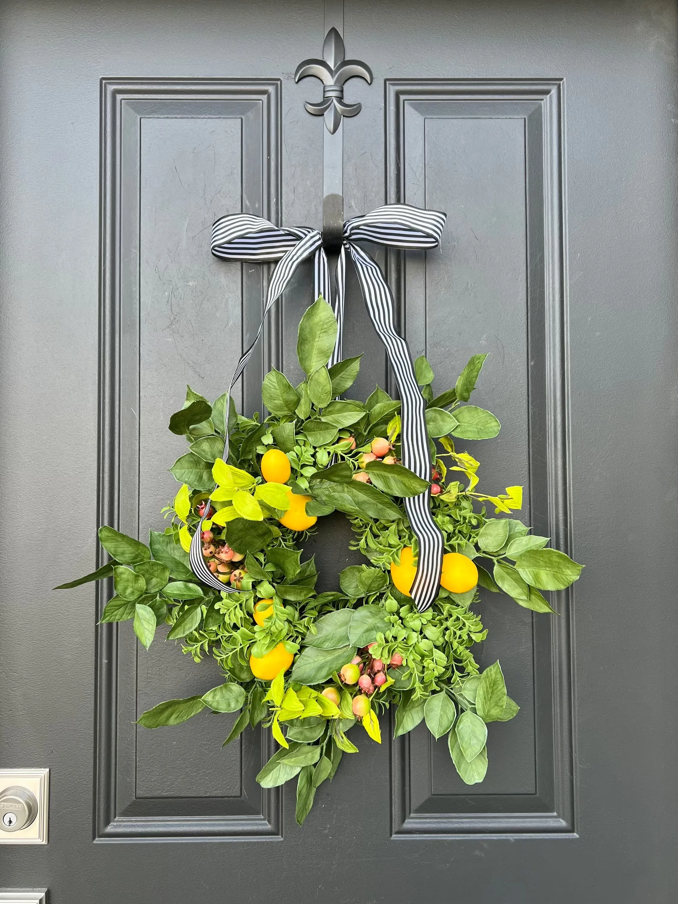 Fresh Farmhouse Lemon and Crabapple Wreath