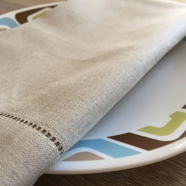 Hemstitch Dinner Napkin Natural 22" Inch