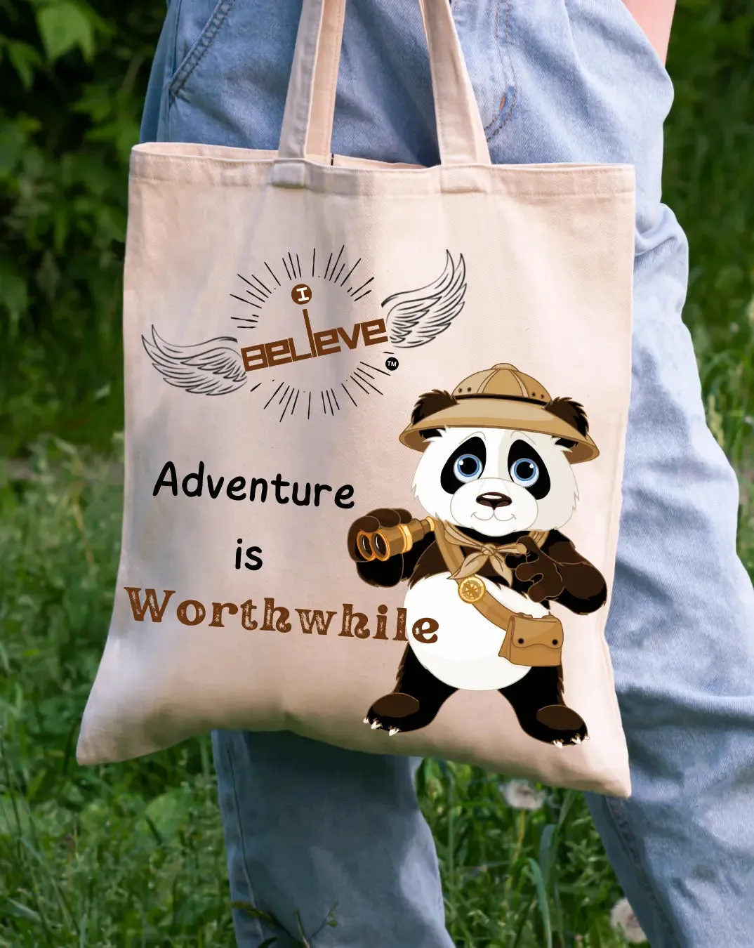 I Believe in Adventure  Daily Thaila -  Canvas Reusable Bags