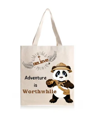 I Believe in Adventure  Daily Thaila -  Canvas Reusable Bags