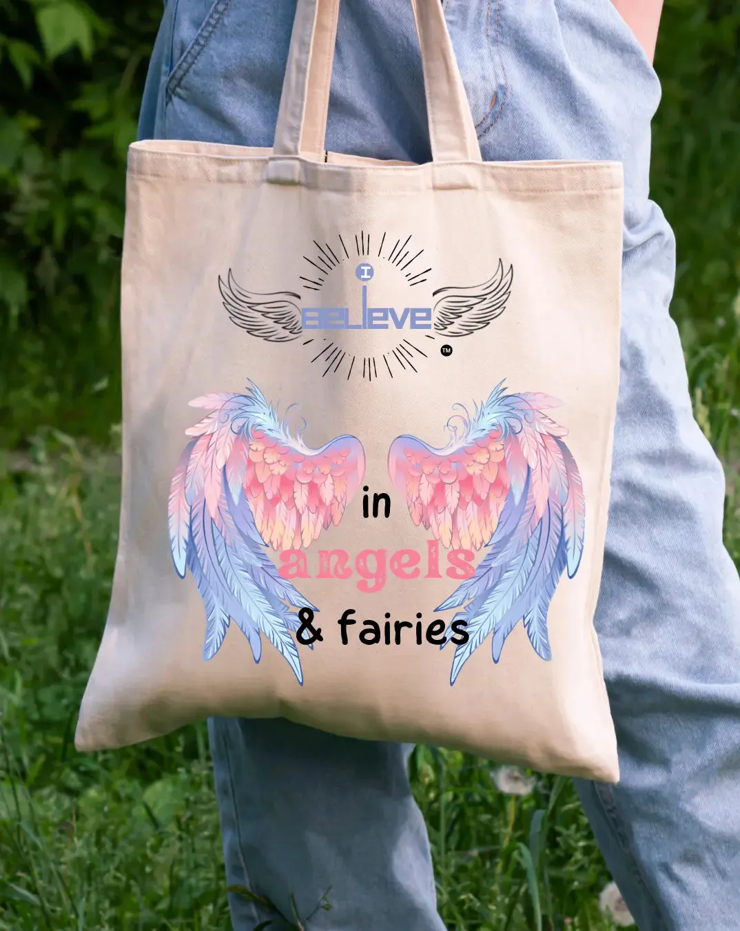 I Believe in Fairies Daily Thaila -  Canvas Reusable Bags