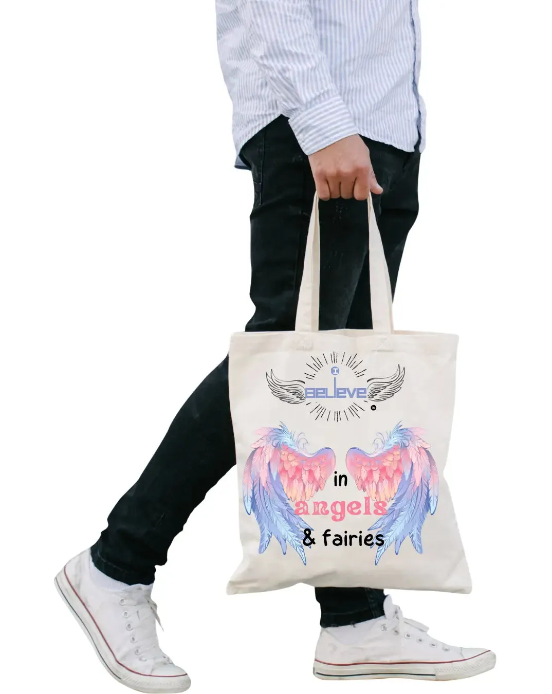 I Believe in Fairies Daily Thaila -  Canvas Reusable Bags