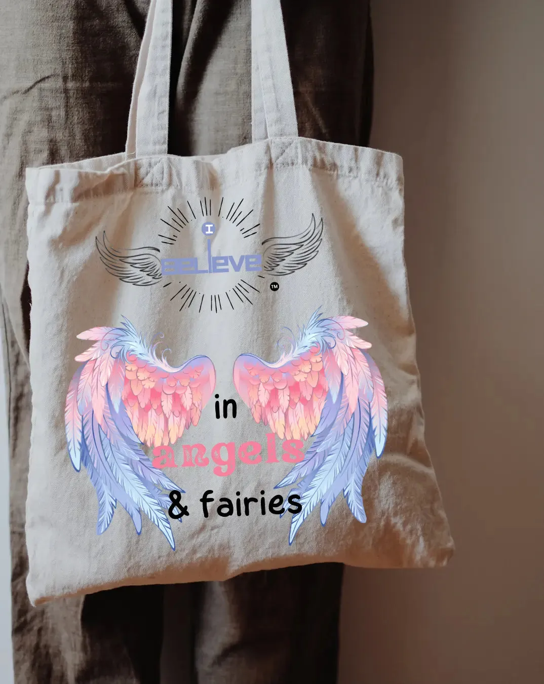 I Believe in Fairies Daily Thaila -  Canvas Reusable Bags