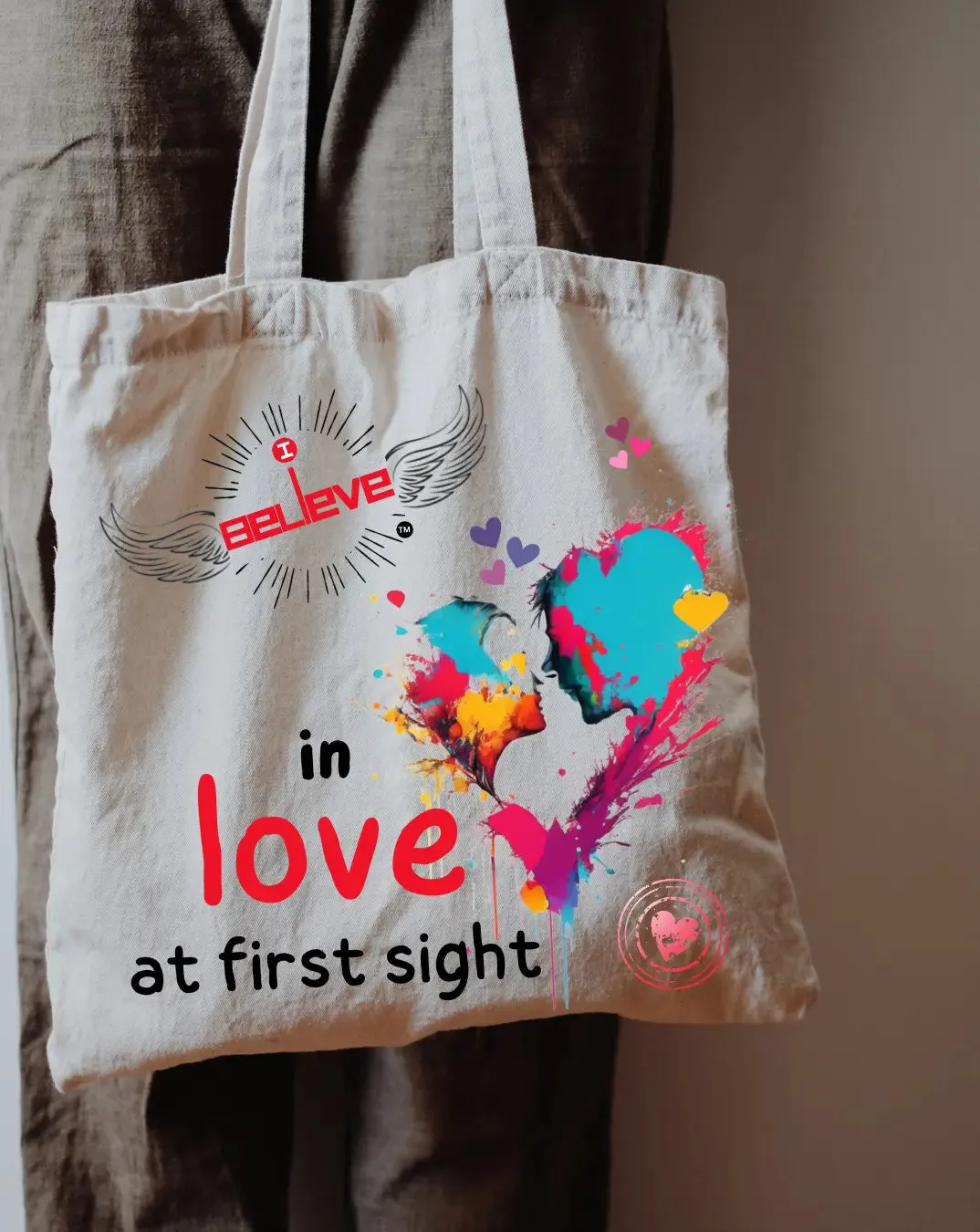 I Believe in Love Daily Thaila -  Canvas Reusable Bags