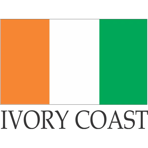 Ivory Coast Embroidered Flag Badge