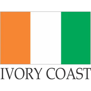 Ivory Coast Embroidered Flag Badge