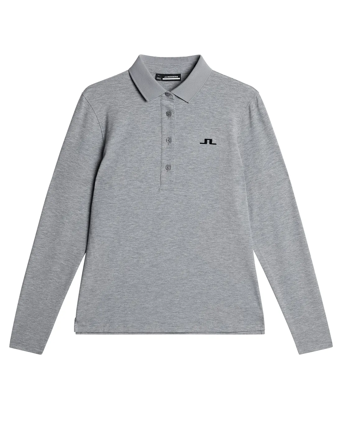 J.Lindeberg Flor Long Sleeve Thermo Polo Grey Melange