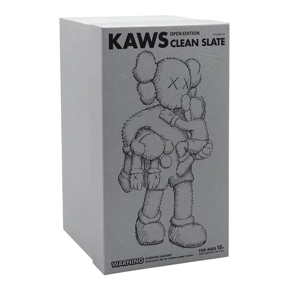 Kaws Clean Slate Vinyl Figure, Gray