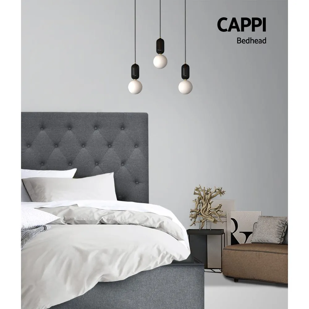 King Single Size | Cappi Bed Headboard (Grey)