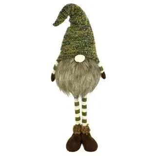 Large Green and Brown Free-Standing Gnome