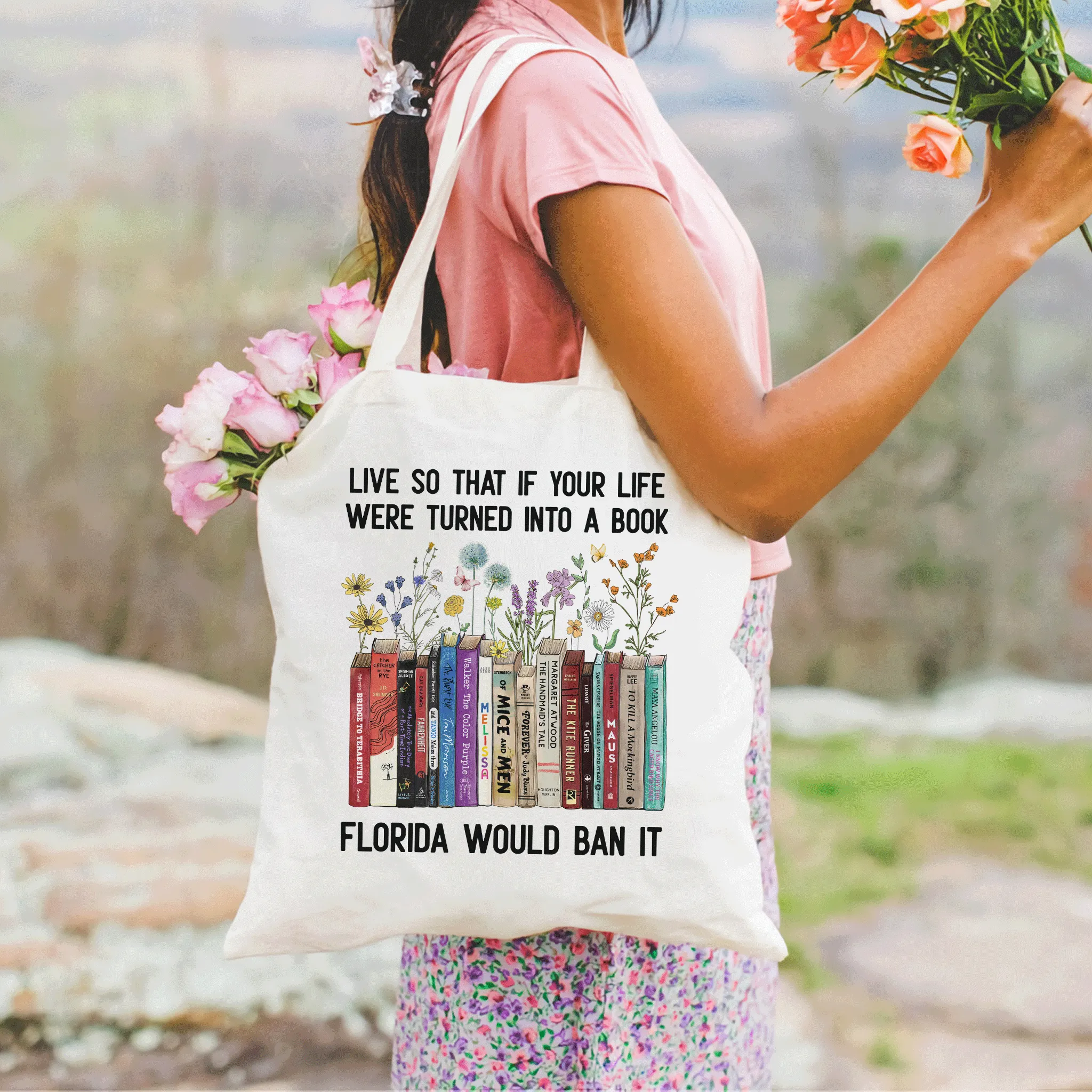 Live So That If Your Life Were Turned In To A Book Florida Would Ban It Book Lovers Gift TBW219