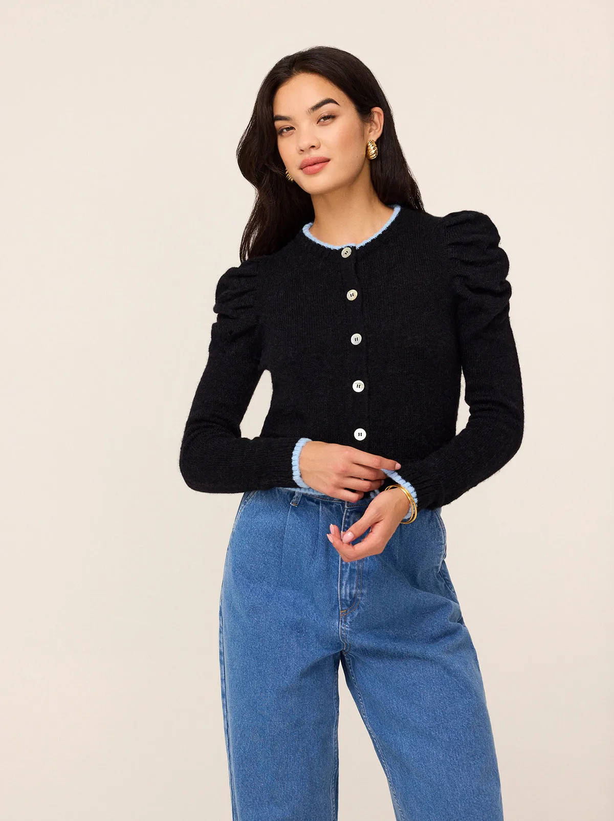 Matilda Black Knit Cardigan